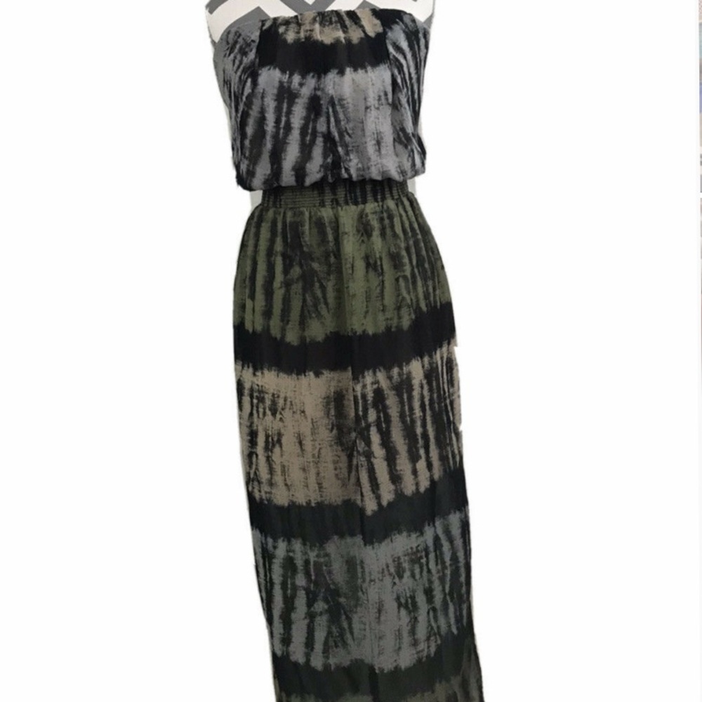 Mossimo Black Strapless Maxi Dress